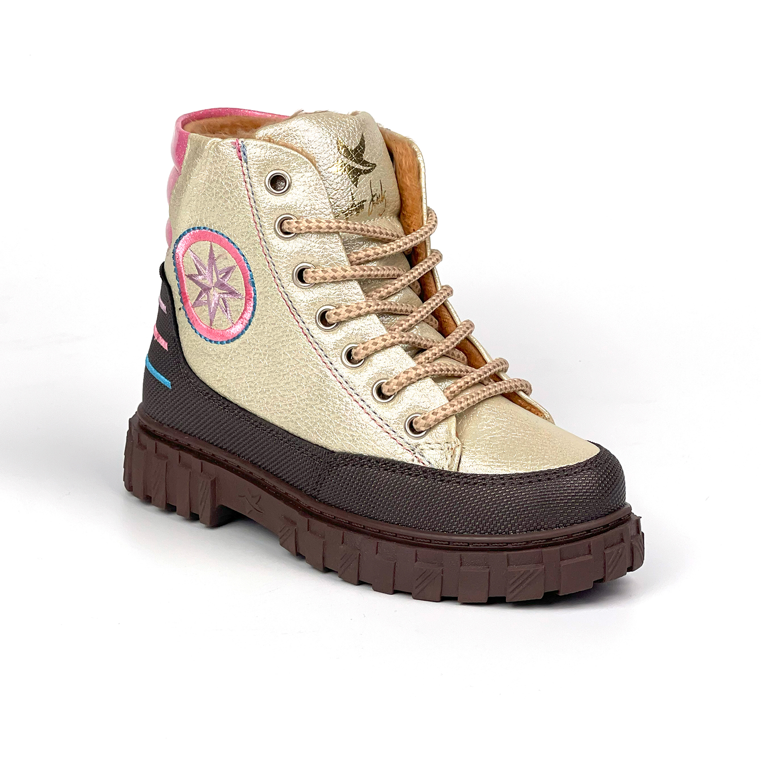 Kajila Kız Çocuk Krem Kahve İçi Kürklü Termo Taban Suya Soğuğa Dayanıklı