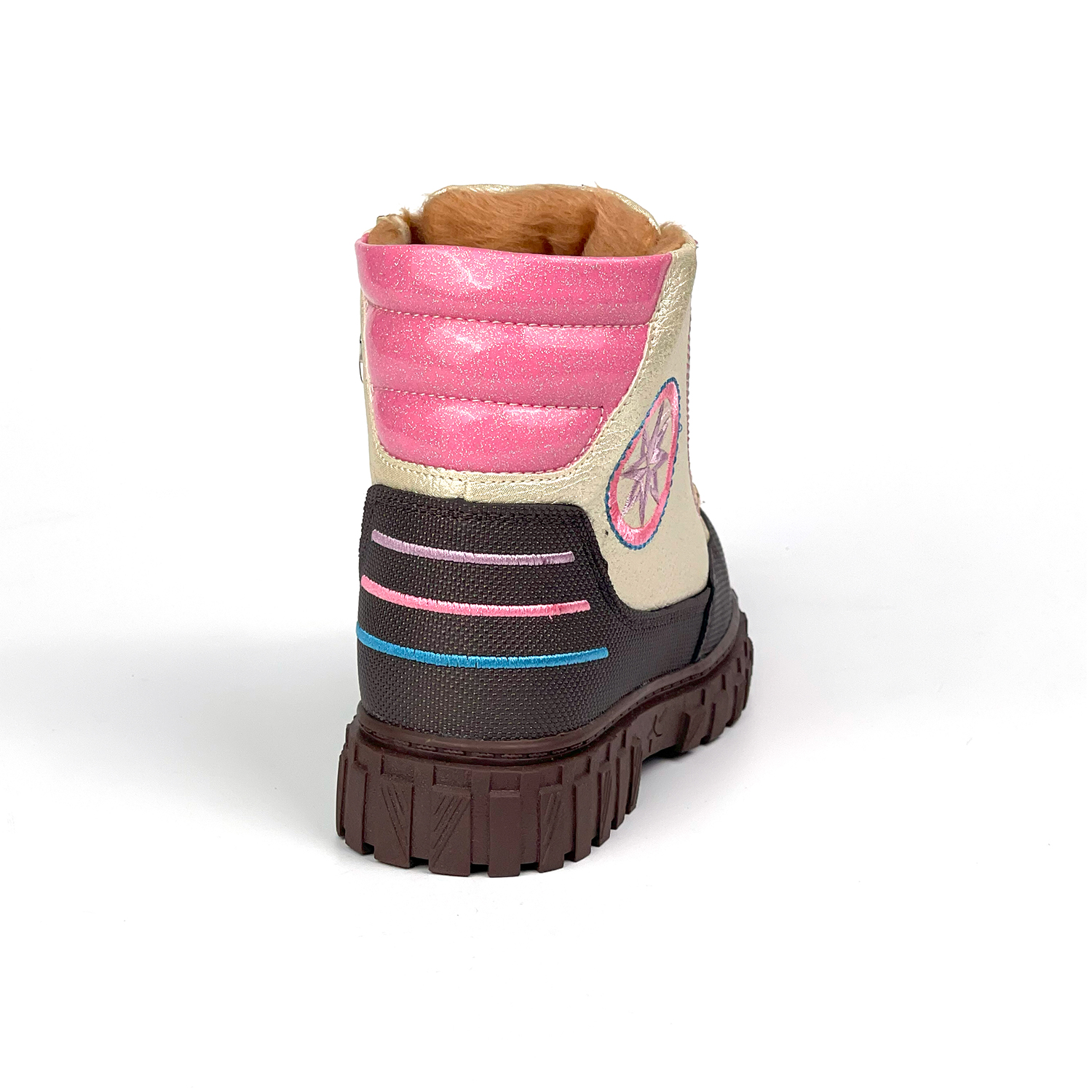 Kajila Kız Çocuk Krem Kahve İçi Kürklü Termo Taban Suya Soğuğa Dayanıklı