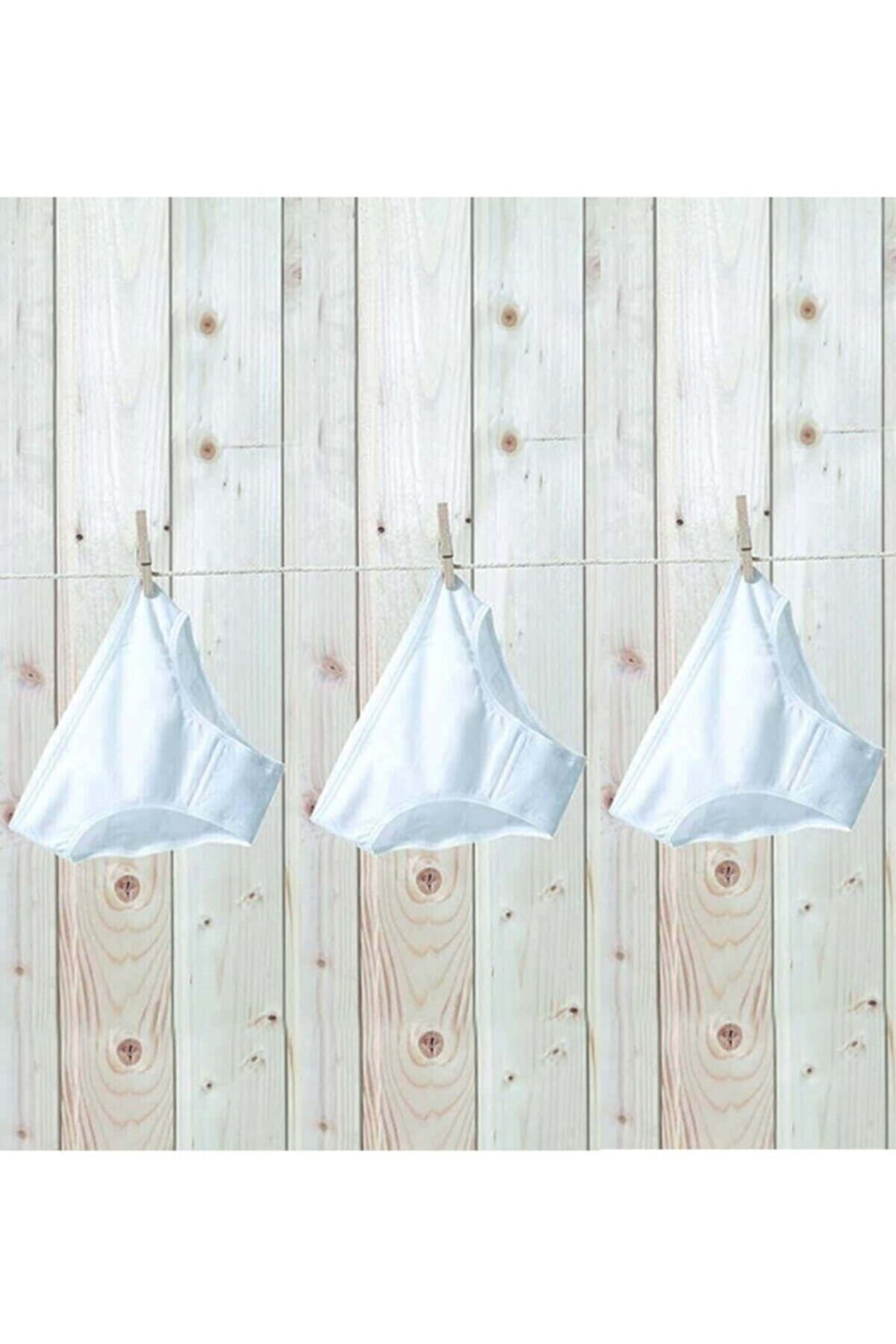 Blackspade Kız Çocuk Külot 3'Lü Paket 1294 - Beyaz