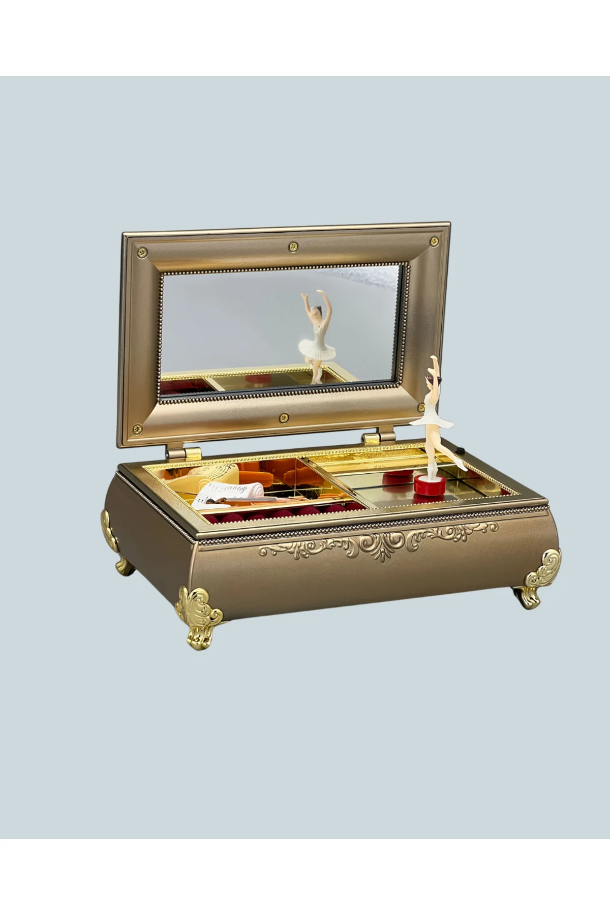 Kız Çocuk Oyuncak Piyano Görünümlü Balerinli Müzik Kutusu - Lisin