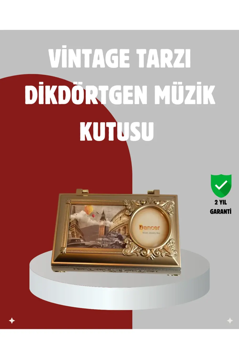 Kız Çocuk Oyuncak Piyano Görünümlü Balerinli Müzik Kutusu