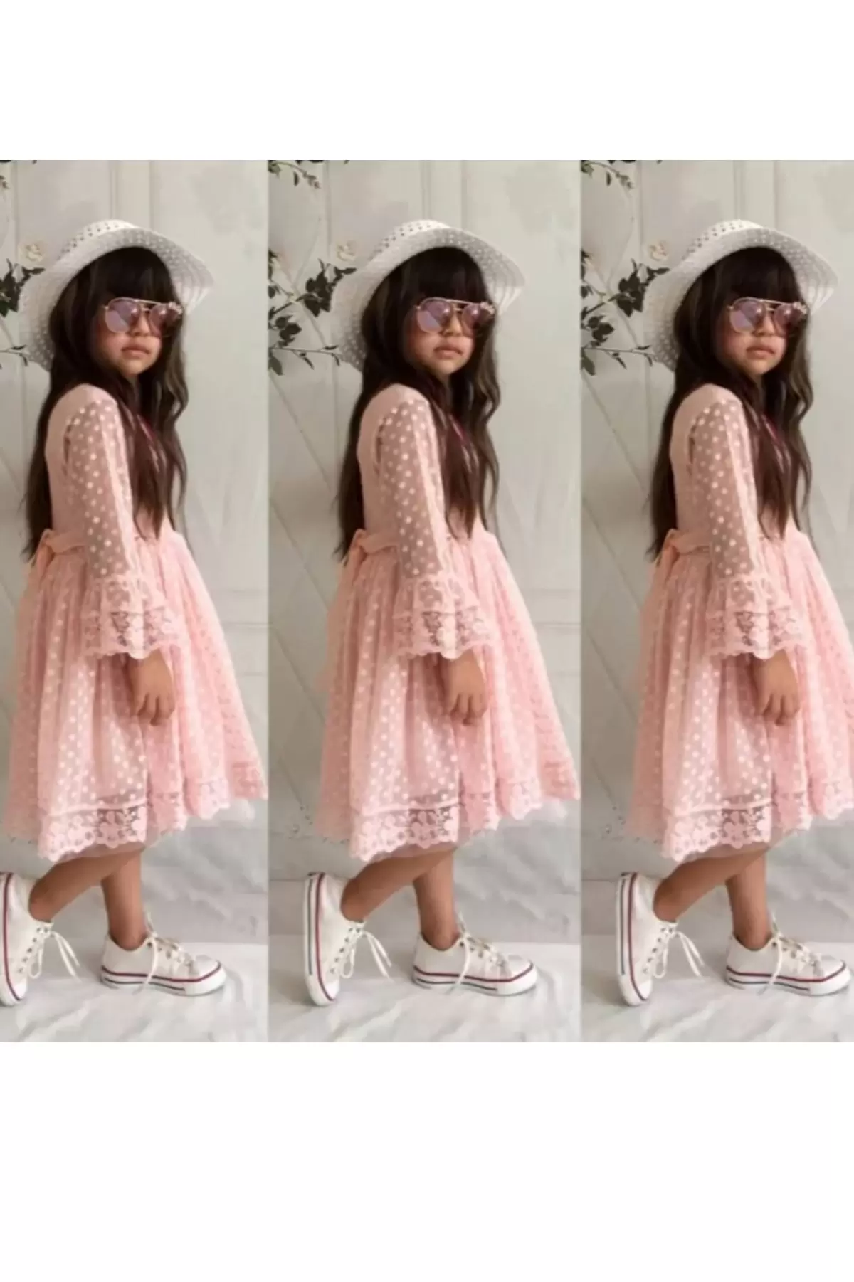Kız Çocuk Parti Kıyafeti Dogum Günü ve Gösteri Kostümü Elbisesi 2
