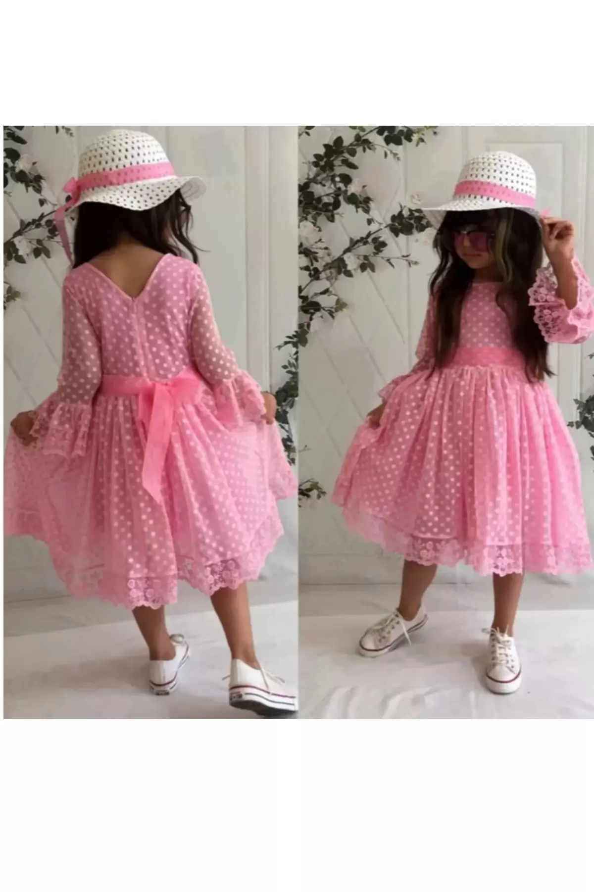 Kız Çocuk Parti Kıyafeti Dogum Günü ve Gösteri Kostümü Elbisesi 2