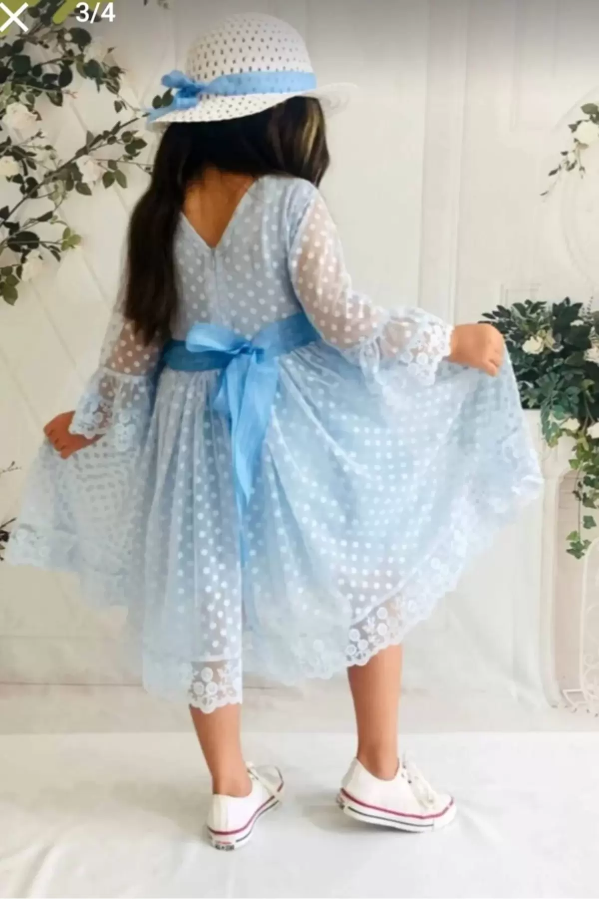 Kız Çocuk Parti Kıyafeti Dogum Günü ve Gösteri Kostümü Elbisesi 2