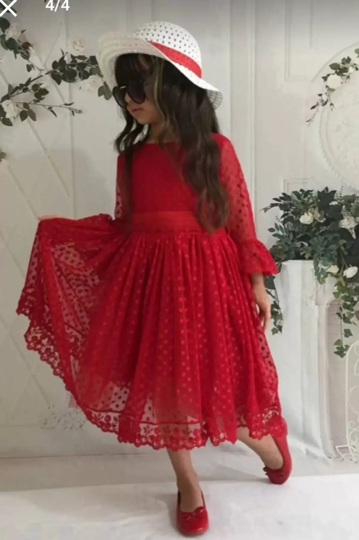 Kız Çocuk Parti Kıyafeti Dogum Günü ve Gösteri Kostümü Elbisesi 2