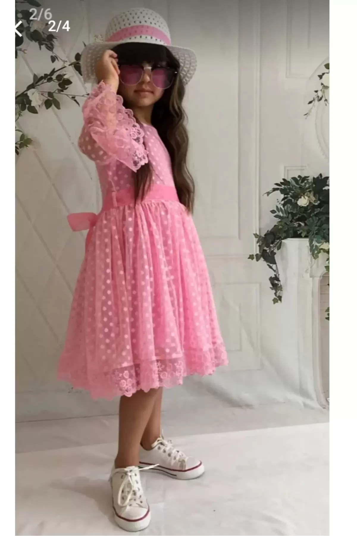 Kız Çocuk Parti Kıyafeti Dogum Günü ve Gösteri Kostümü Elbisesi 2