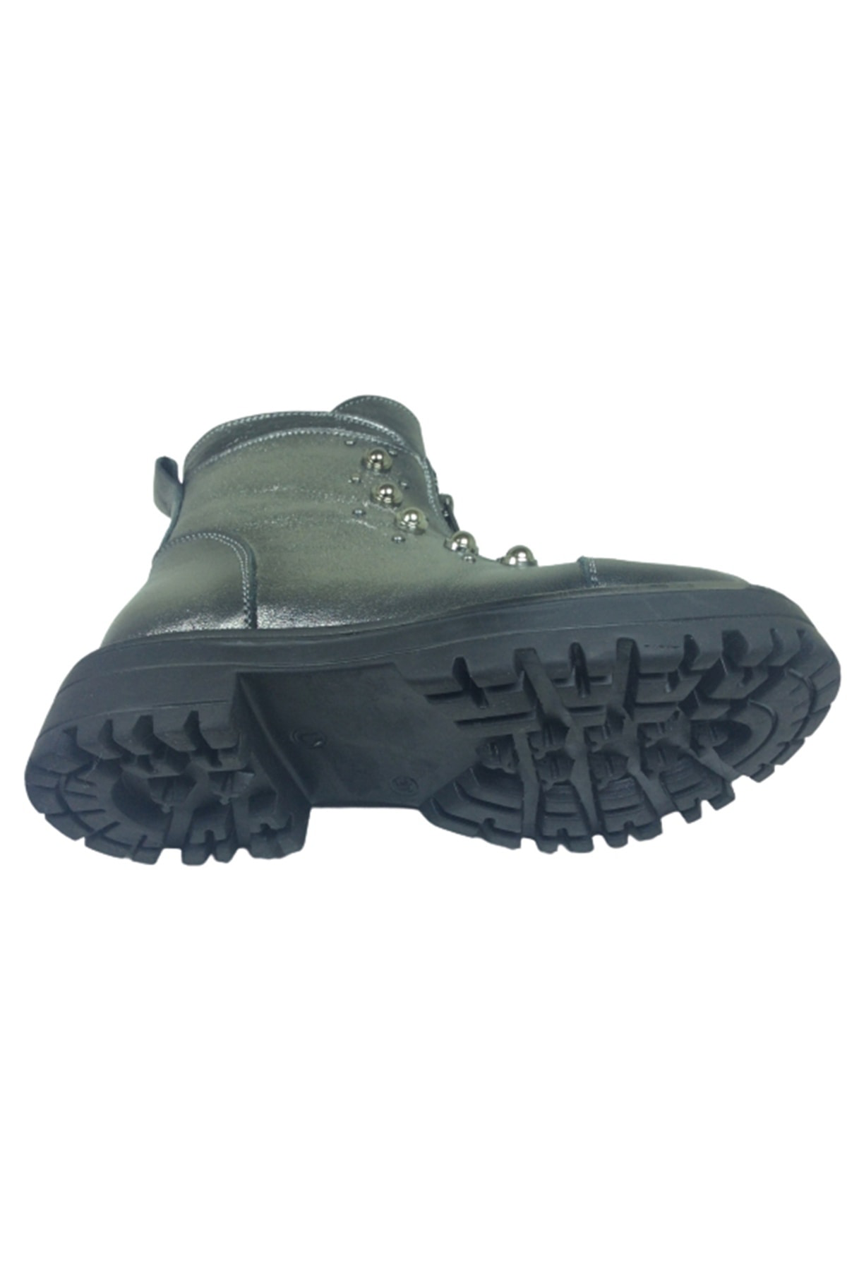 Kız Çocuk Platin Rengi Ortopedika Fermuarlı Bot