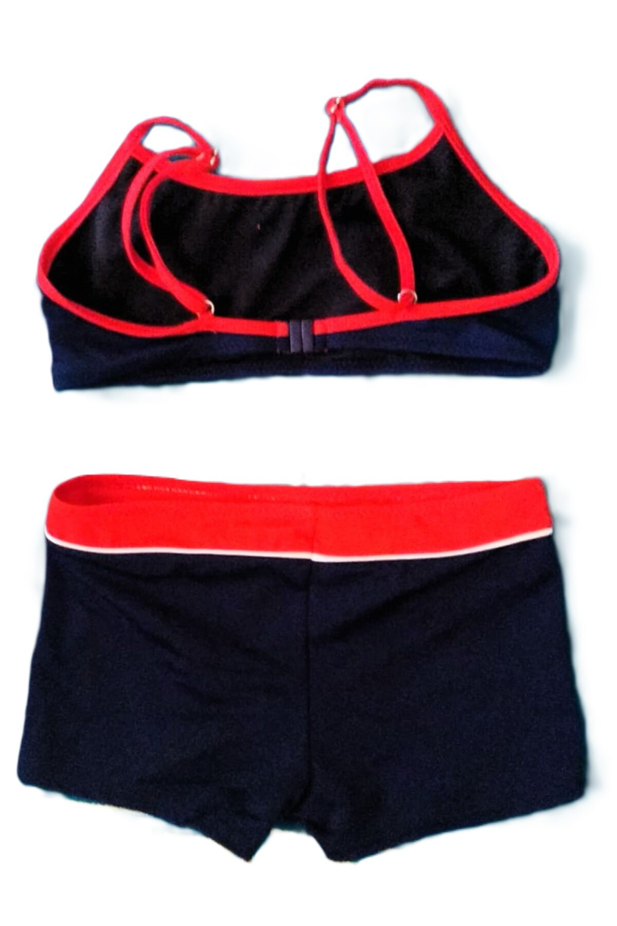 Sunsurf Kiz Çocuk Şortlu Bikini Lacivert