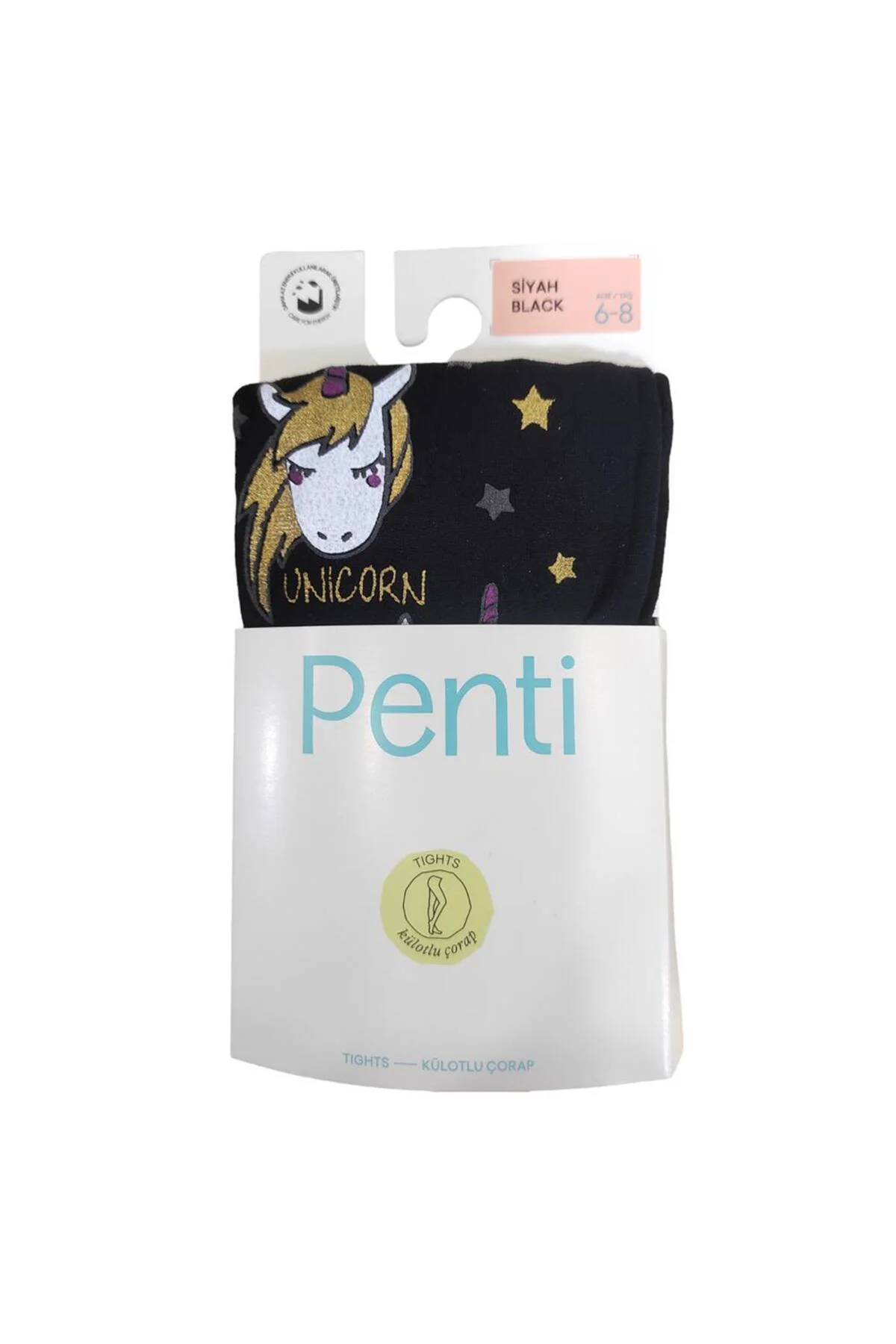 Kız Çocuk Unicorn Party Desenli Külotlu Çorap