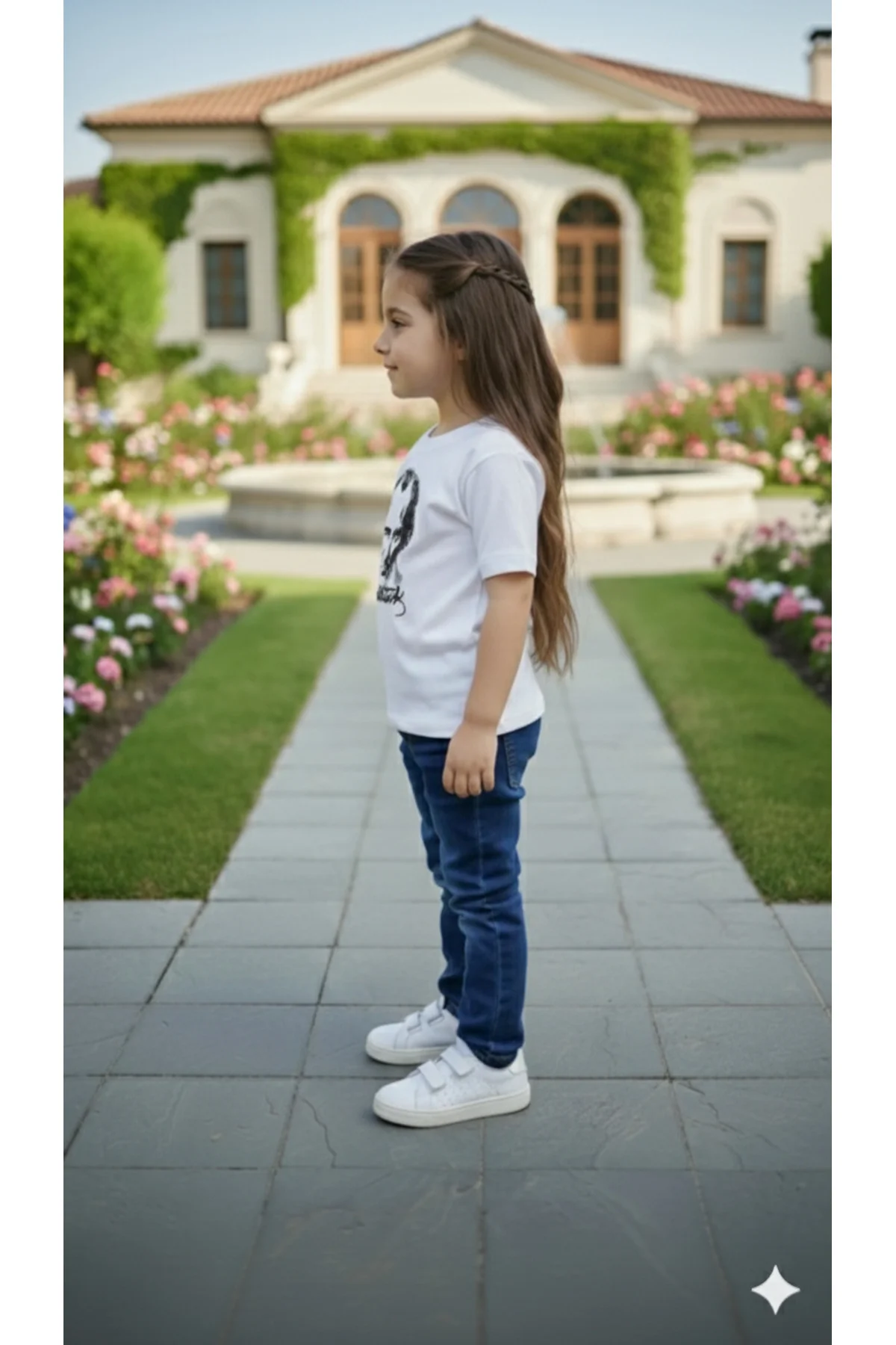 Kız Çocuk Unisex Tişört Atatürk Baskılı Kısa Kollu Rahat Günlük Şık Sweatshirt Modeli Tişört