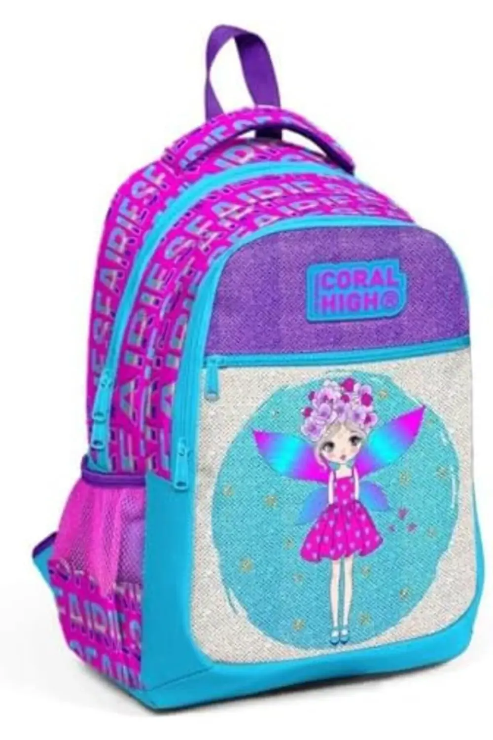 Kız İlkokul Sırt Çantası Simli ve Parlak Okul Çantası 1185222