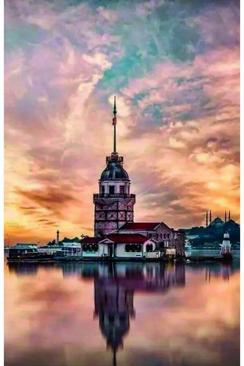 Kız Kulesi Tasarımlı Ahşap Poster Fiyatı, Yorumları ve Özellikleri