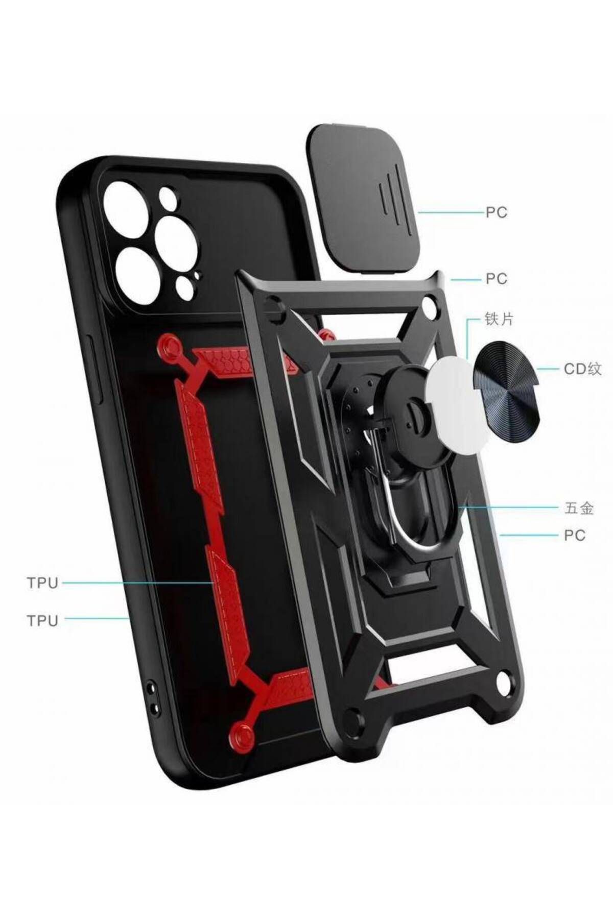 Piyasasepeti Kızaklı Tank Kılıf Xiaomi Redmi Note 8 Kırmızı Piyasasepeti Kızaklı Tank Kılıf Xiaomi Redmi Note 8 Kırmızı