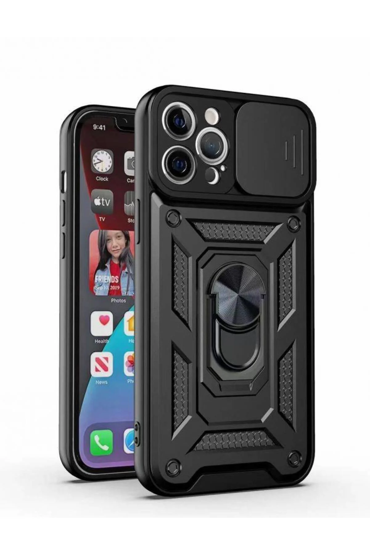 Kızaklı Tank Kılıf Apple iPhone 11 Pro Max Siyah Kızaklı Tank Kılıf Apple iPhone 11 Pro Max Siyah