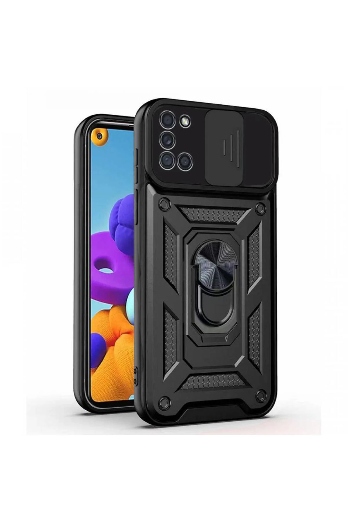 Kızaklı Tank Kılıf Samsung Galaxy A21S Kırmızı Kızaklı Tank Kılıf Samsung Galaxy A21S Kırmızı