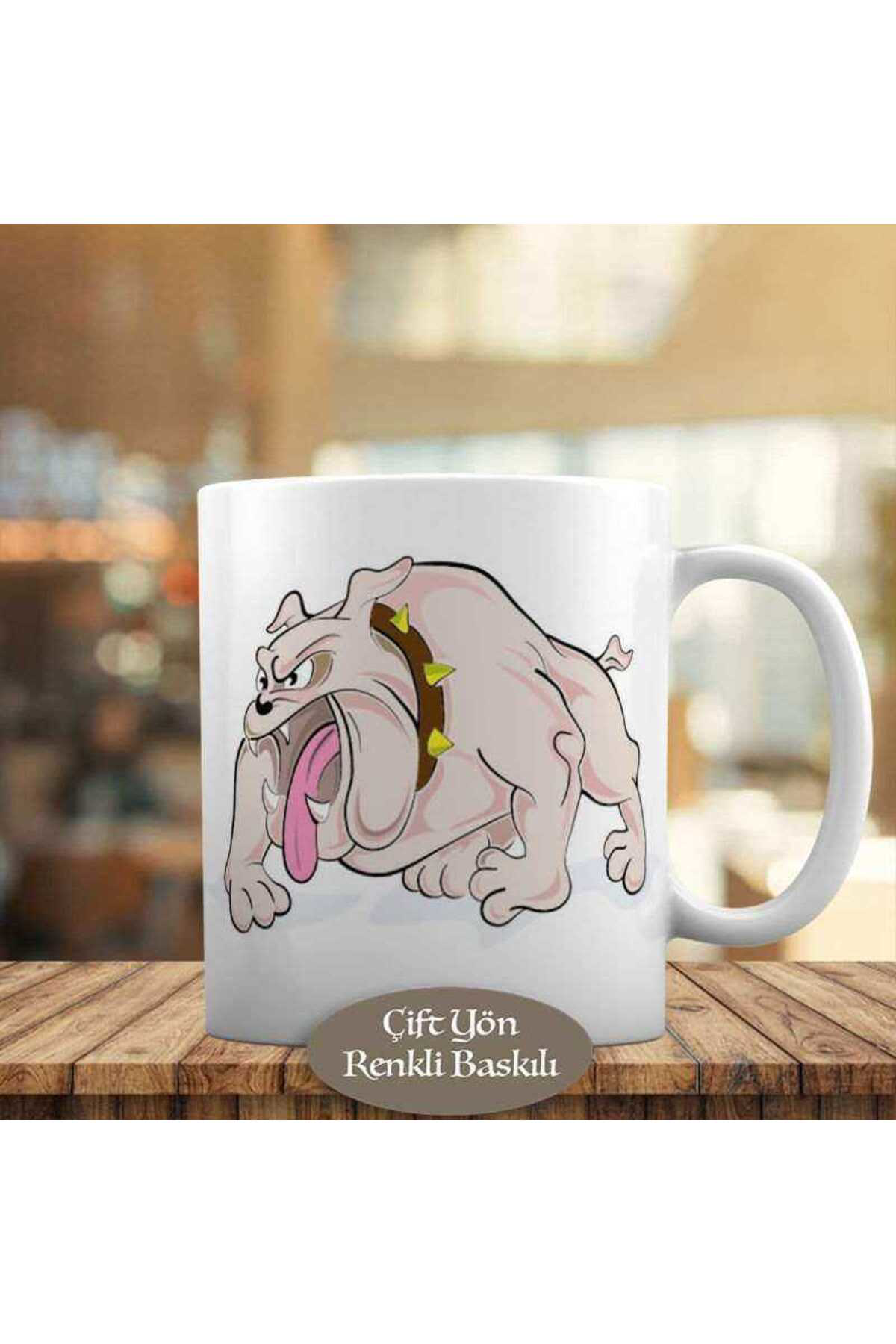 Asilmeydan Kızgın American Bully Köpek Kupa Bardak Hediyelik-91-6487