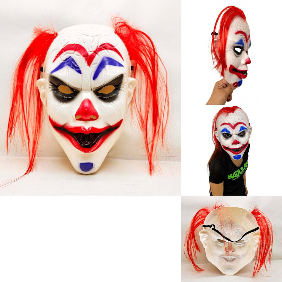 Kızıl Saçlı Joker Palyaço Maskesi