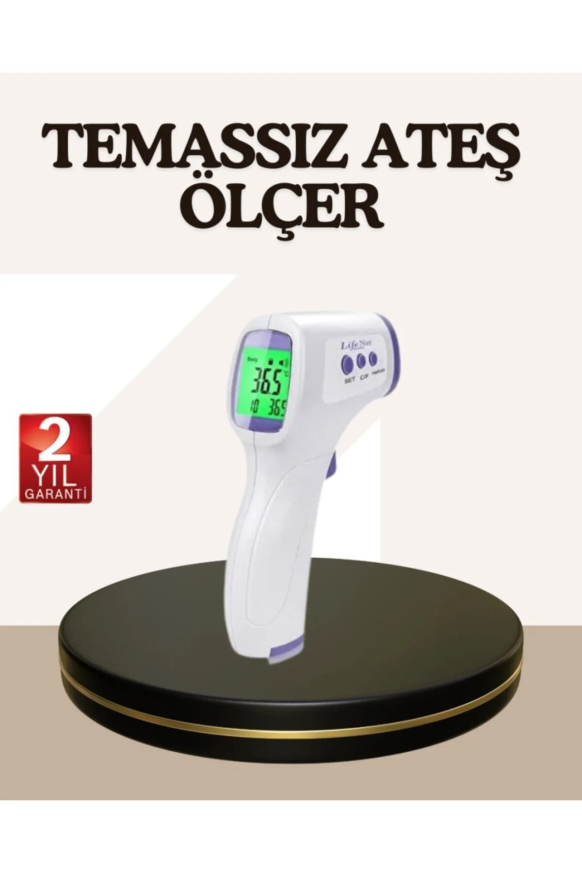 Kızılötesi Alından Temassız Ateş Ölçer Akıllı Sesli Uyarı