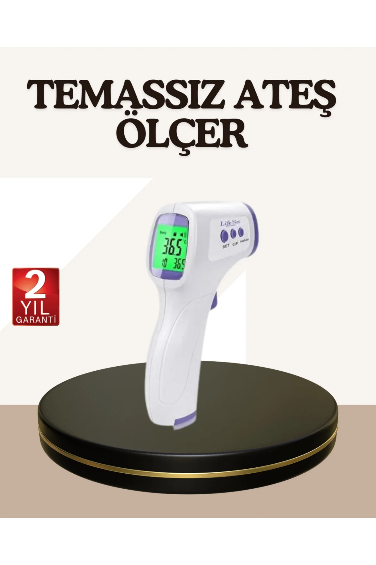 Kızılötesi Alından Temassız Ateş Ölçer Akıllı Sesli Uyarı