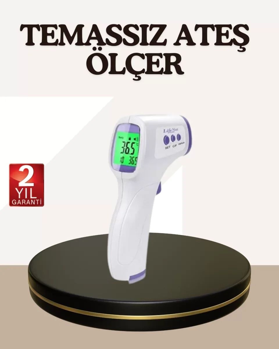 Kızılötesi Alından Temassız Ateş Ölçer Akıllı Sesli Uyarı - Lisinya