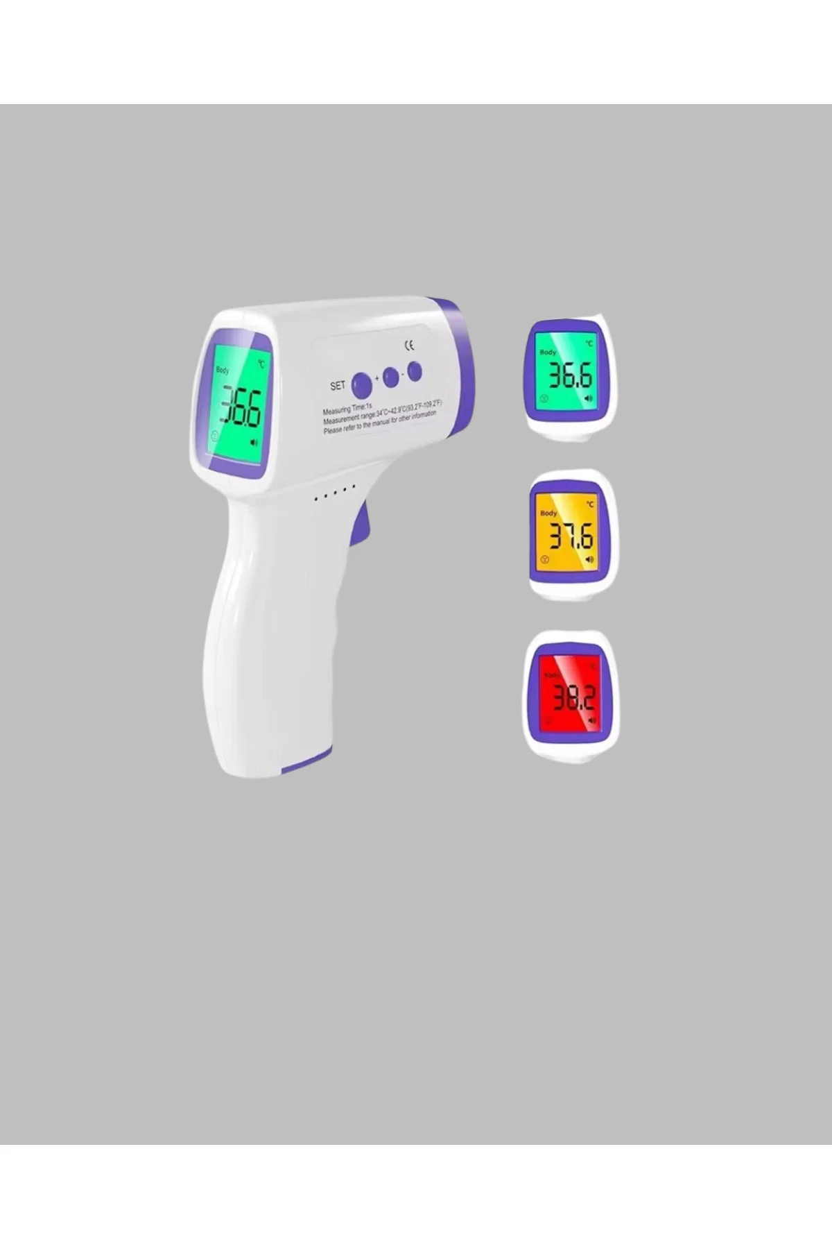 Kızılötesi Temassız Ateş Ölçer Lcd Ekranlı Hassas Termometre Kızılötesi Temassız Ateş Ölçer Lcd Ekranlı Hassas Termometre - Görsel 4