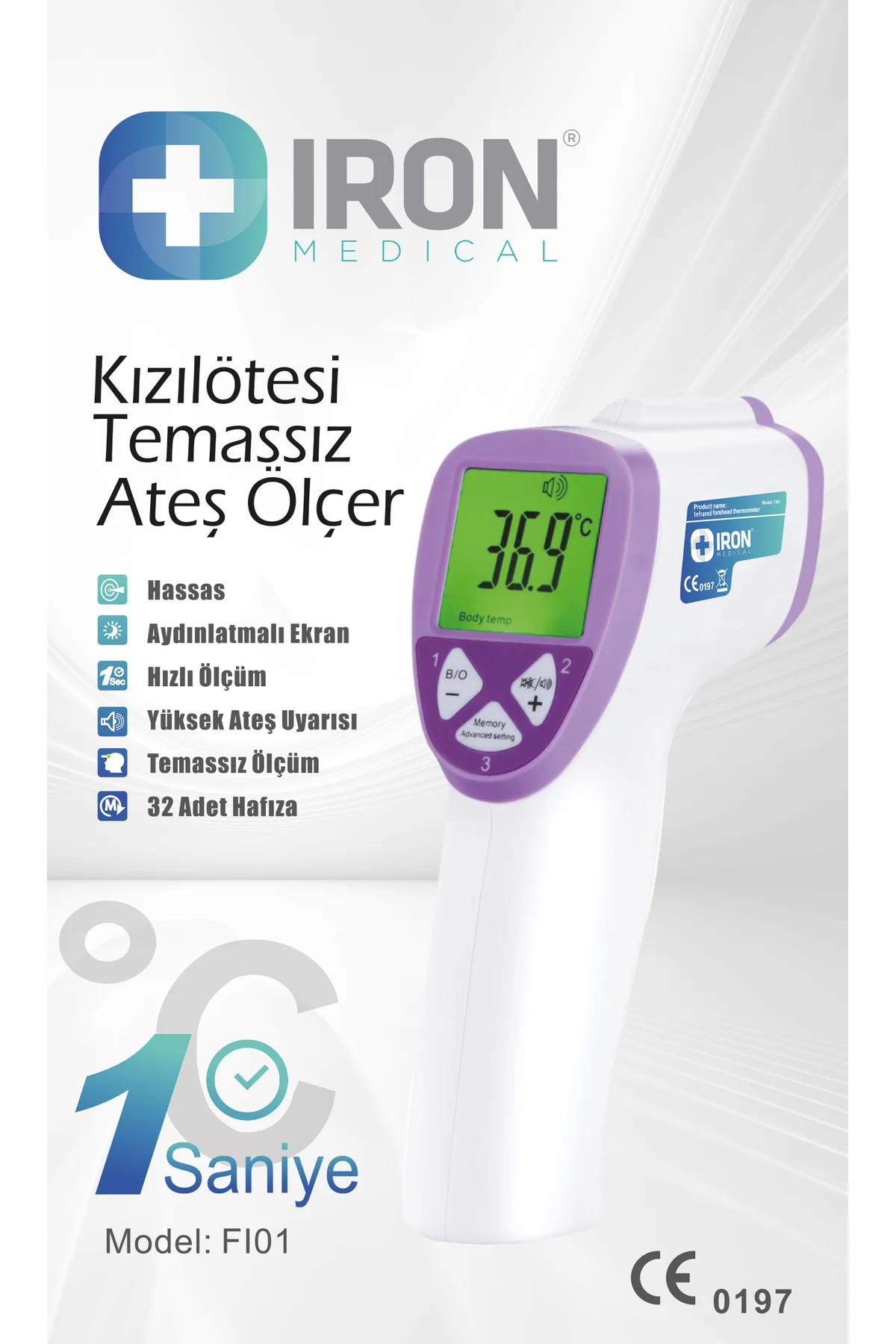 Kızılötesi Temassız Alından Ateş Ölçer