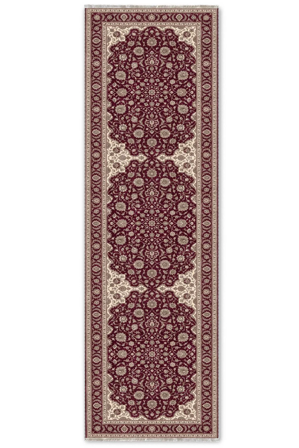 Klasik Eskitme Saray Deseni Şönil Halı Kilim Yolluk Bordo Krem Vintage Salon Halısı Klasik Eskitme Saray Deseni Şönil Halı Kilim Yolluk Bordo Krem Vintage Salon Halısı