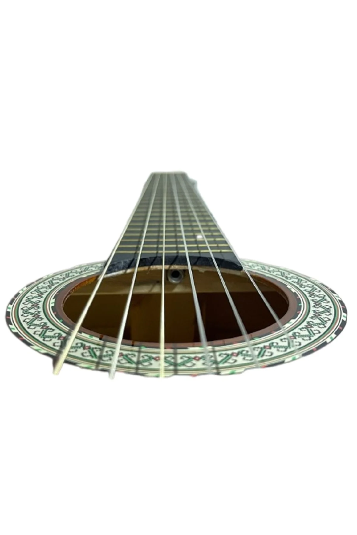 Klasik Gitar Tam Boy 4/4 Düz Kırmızı Sap Ayarlı Üst Kalite