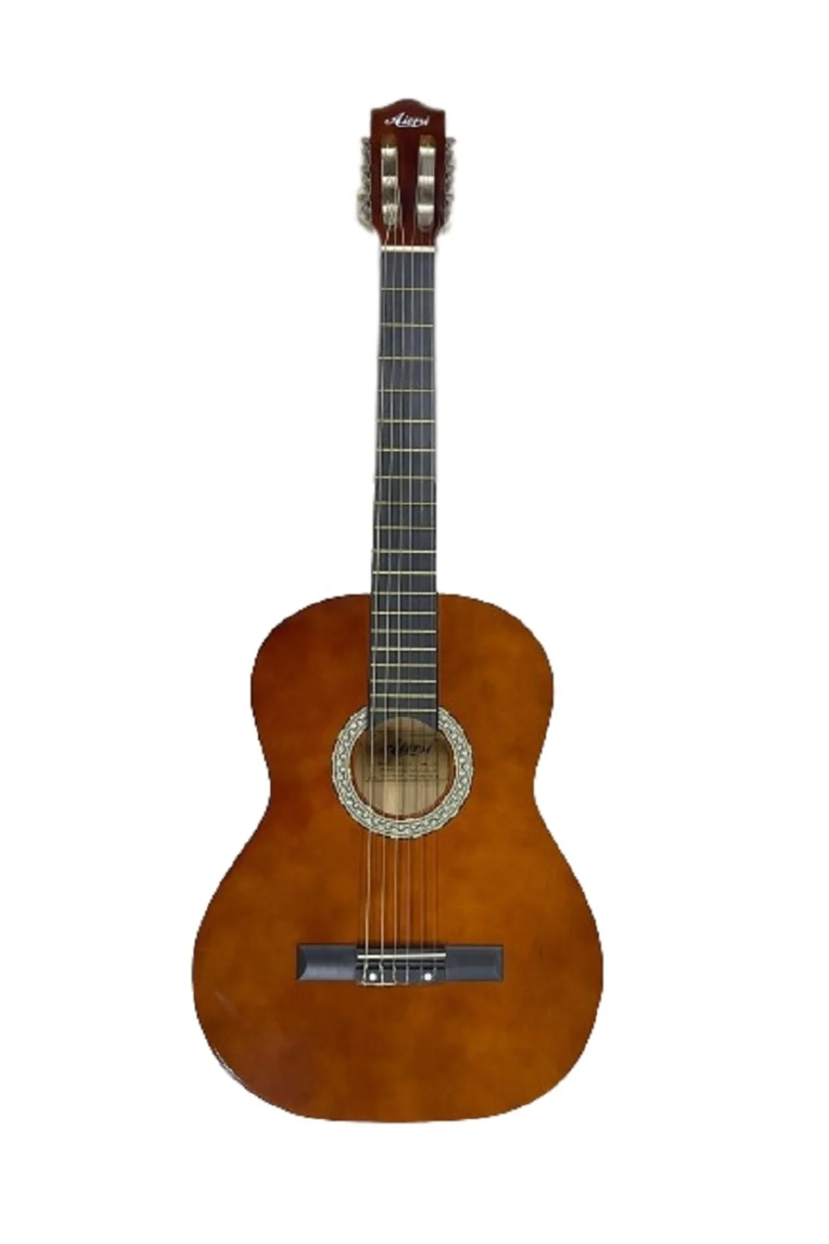 Klasik Gitar Tam Boy 4/4 Kahverengi Sap Ayarlı Üst Kalite