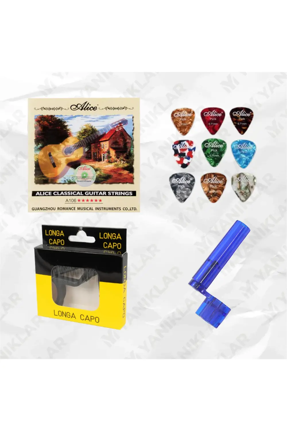 Klasik Gitar Teli Paketi (Klasik Gitar Teli , Pena Seti , Burgu Ç