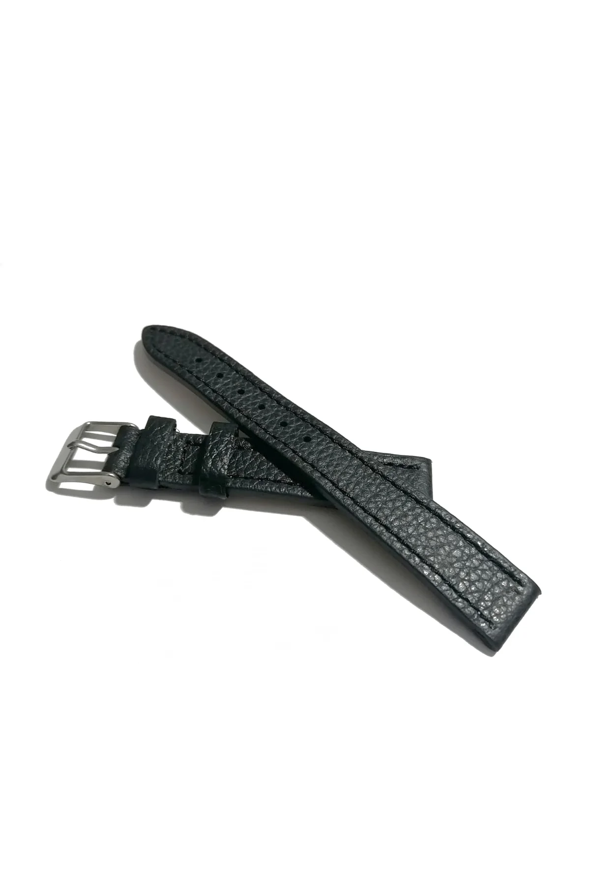 Klasik Hakiki Deri Saat Kordonu siyah mat 16 mm (473 )