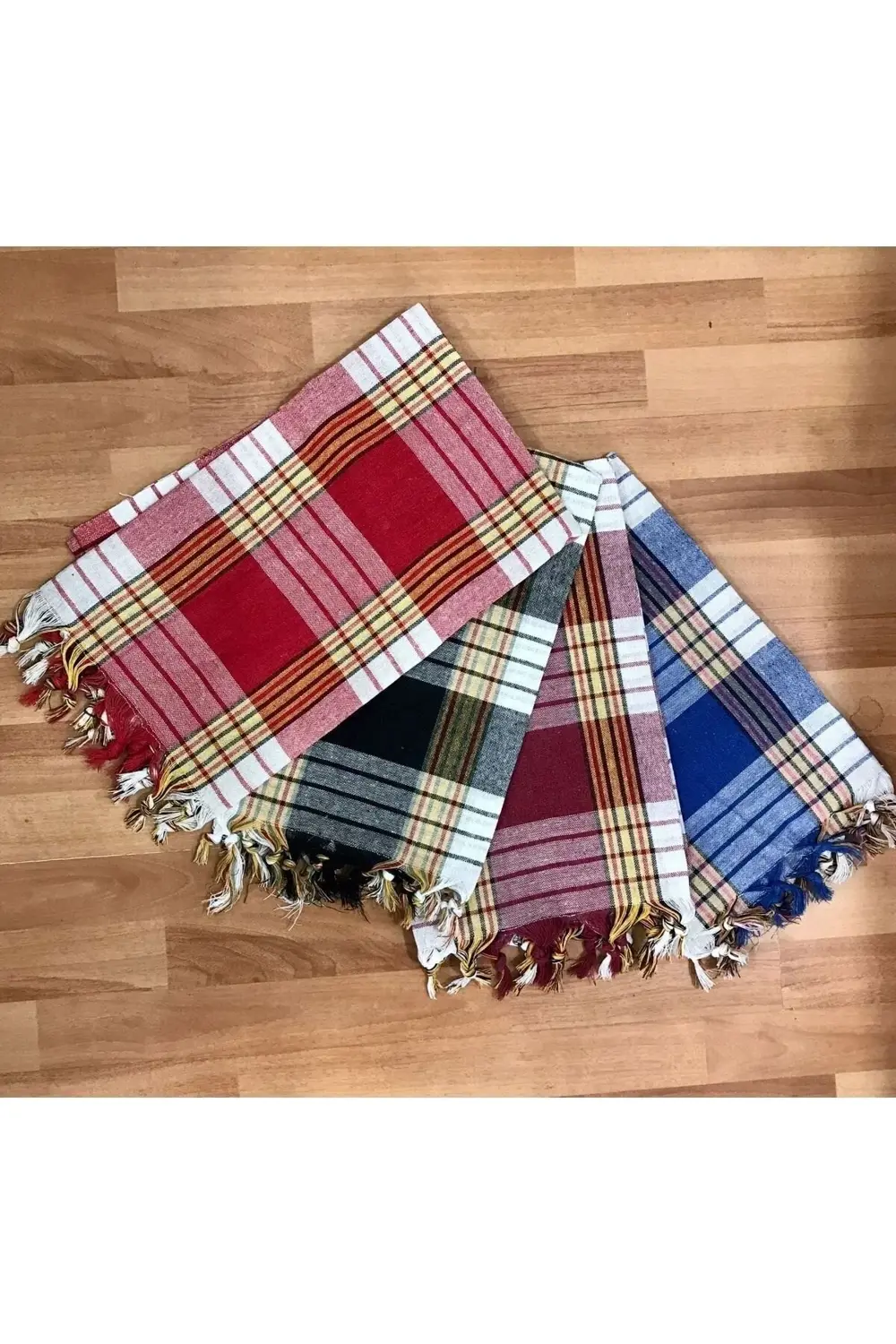 Klasik Hamam Peştamalı, %100 Pamuk, 80x180 Cm.-mavi