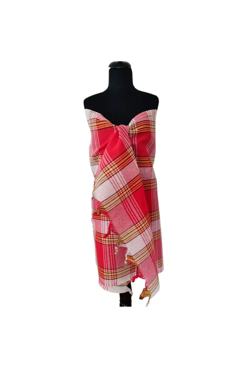 Klasik Hamam Peştemal Seti (2'li Set, Kırmızı+mavi)