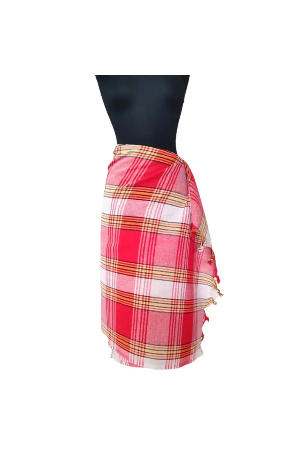 Klasik Hamam Peştemal Seti (2'li Set, Kırmızı+mavi)