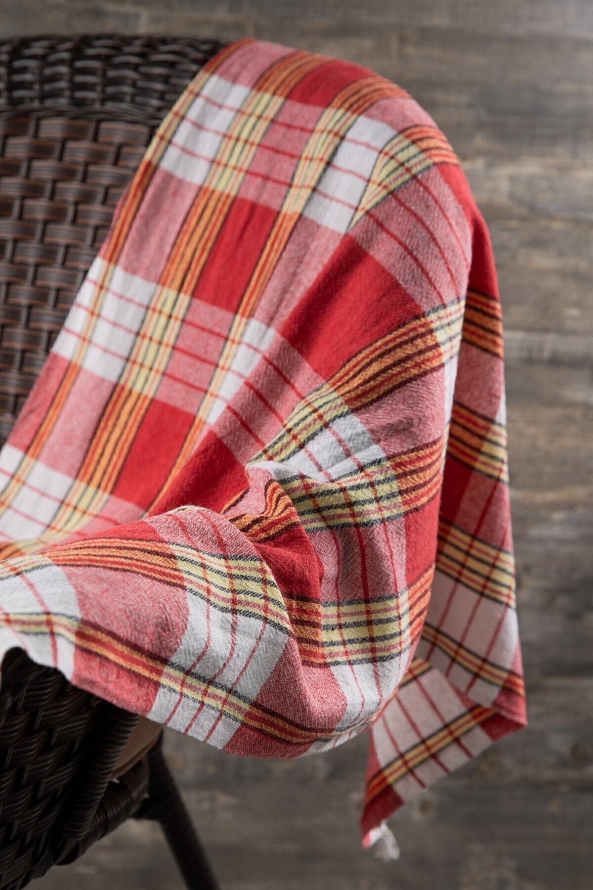 Mcn Tekstil Klasik Kırmızı Hamam Peştemali 80X170 Cm