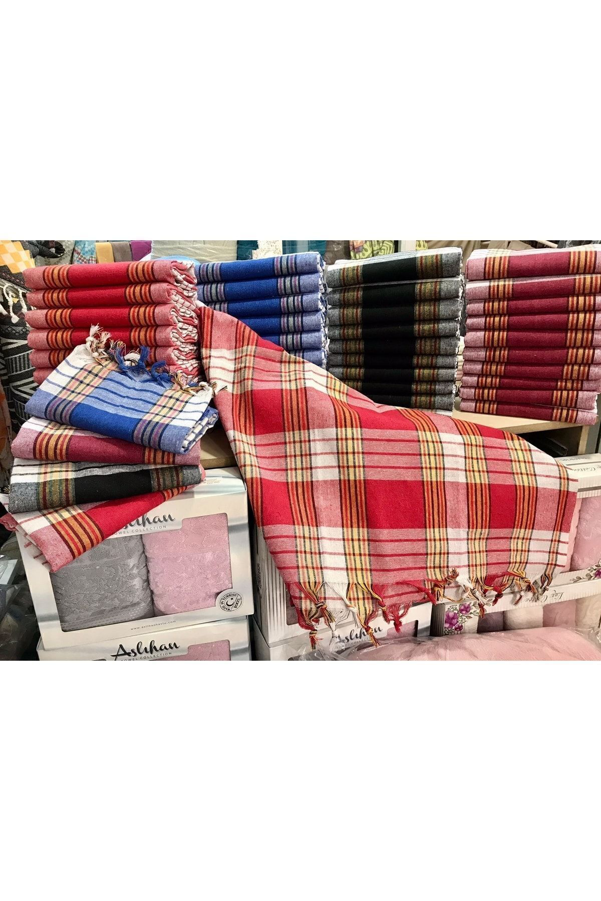 Mcn Tekstil Klasik Kırmızı Hamam Peştemali 80X170 Cm