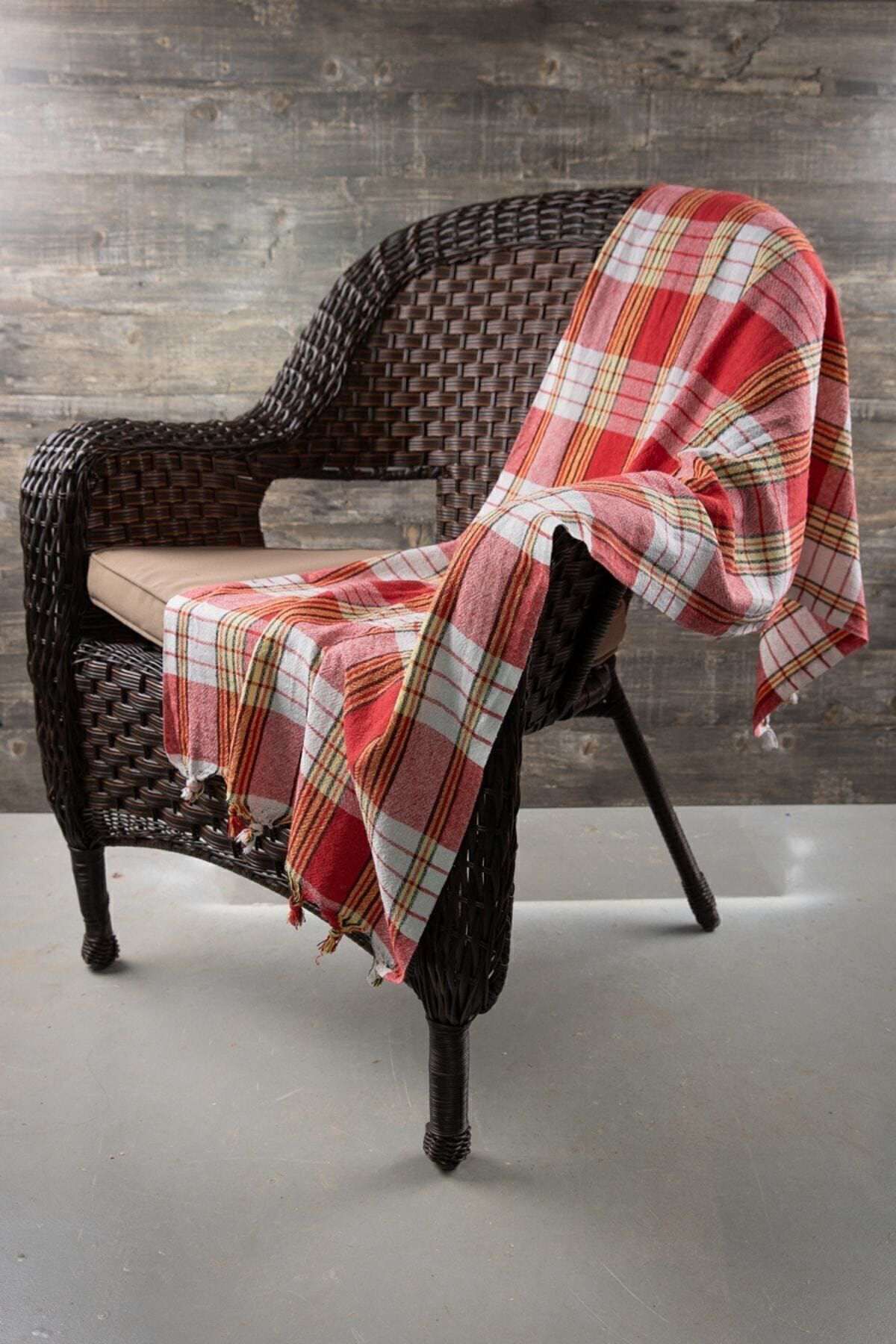 Mcn Tekstil Klasik Kırmızı Hamam Peştemali 80X170 Cm