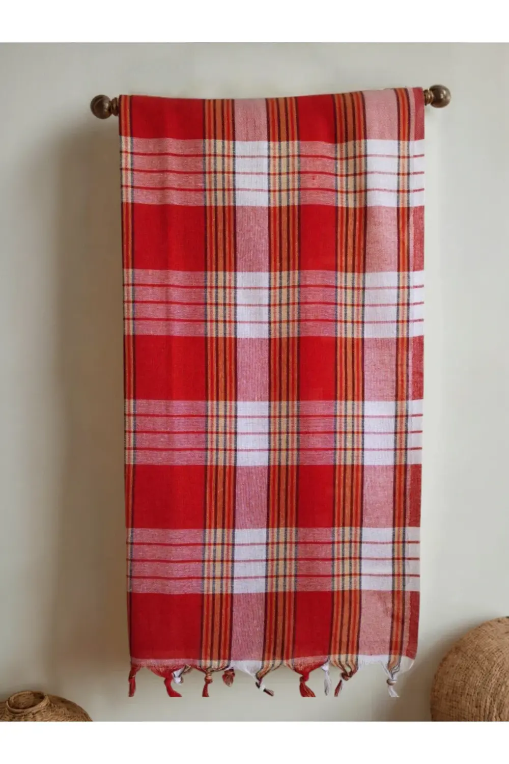 Klasik Kırmızı Hamam Peştemali 80x170 Cm - Home