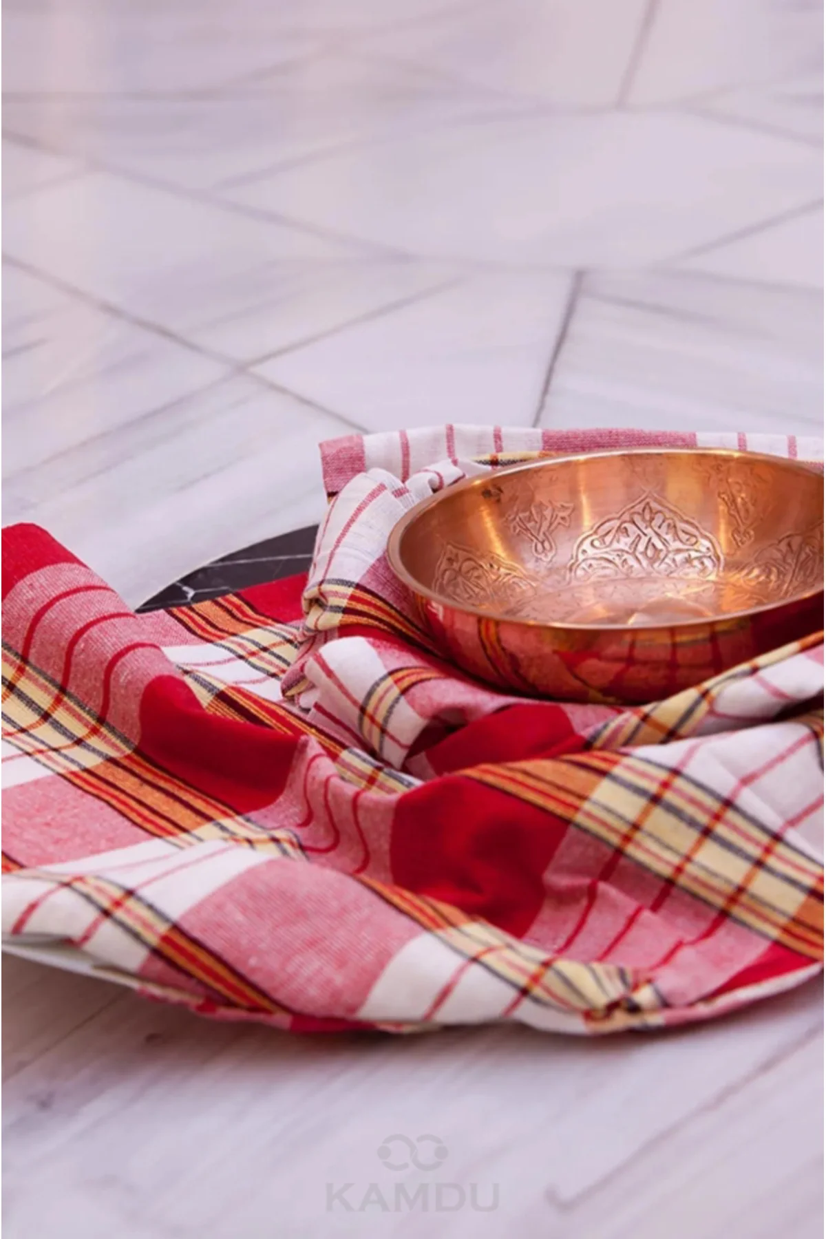 Klasik Kırmızı Hamam Peştemali 80x170 Cm - Home