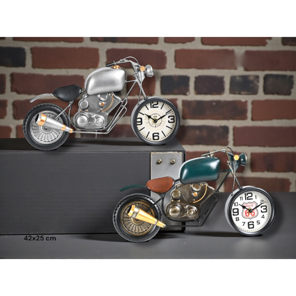 Klasik Motor Tasarımlı Dekoratif Masaüstü Saat