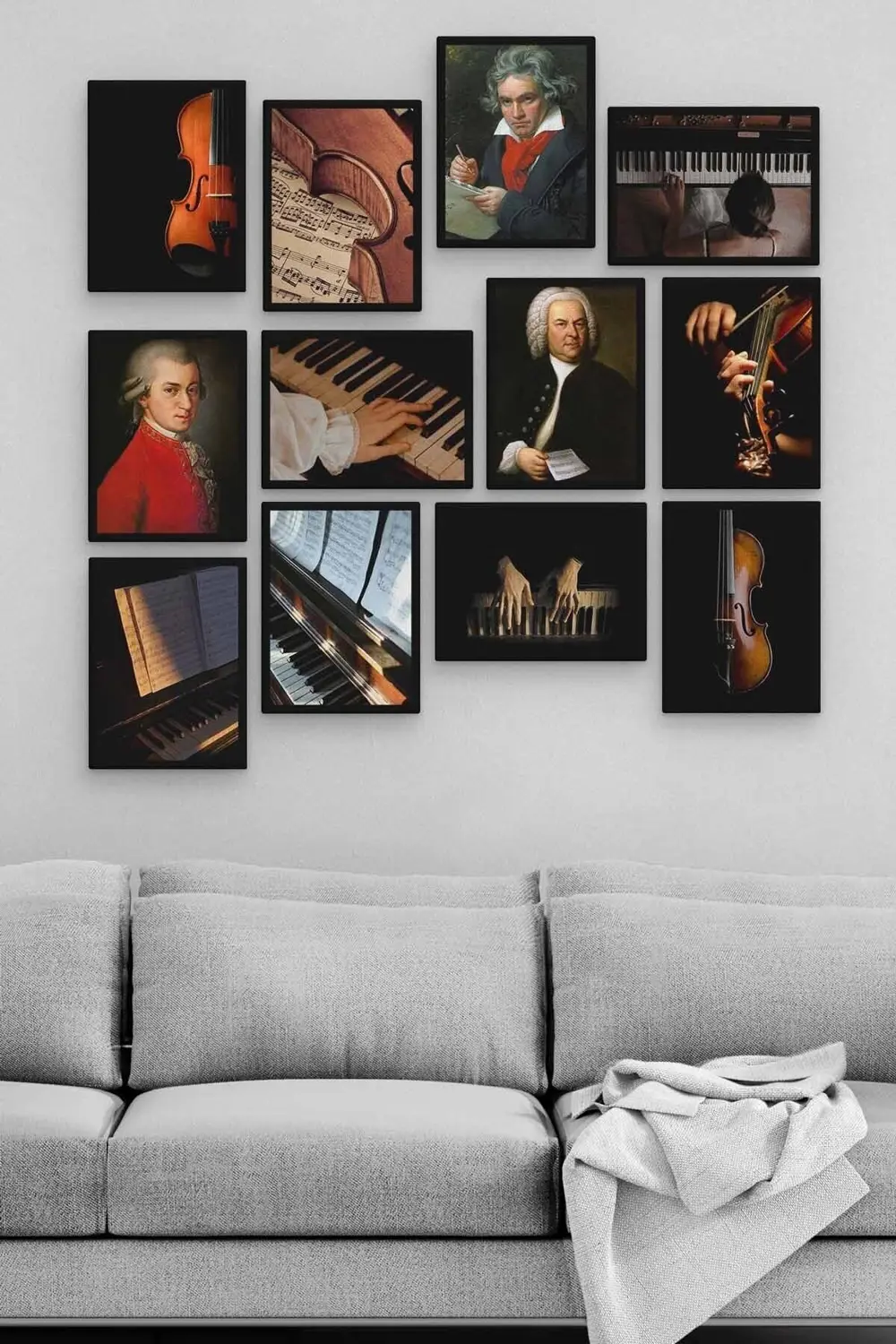 Klasik Müzik 12 Parça Ahşap Mdf Tablo Zlltb277