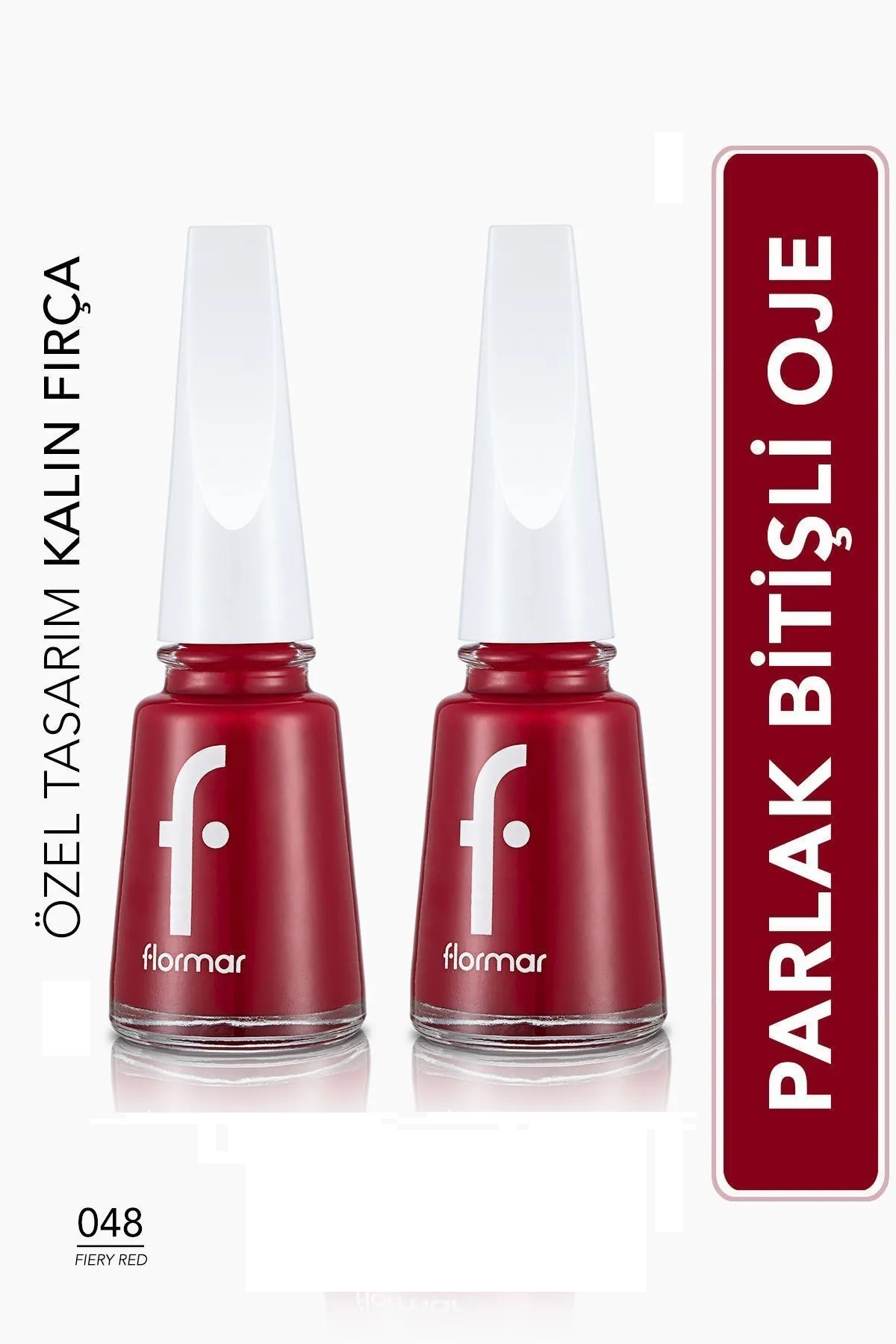 Flormar Klasik Parlak Bitişli Yüksek Pigmentli Oje - Nail Enamel- 048 Fie