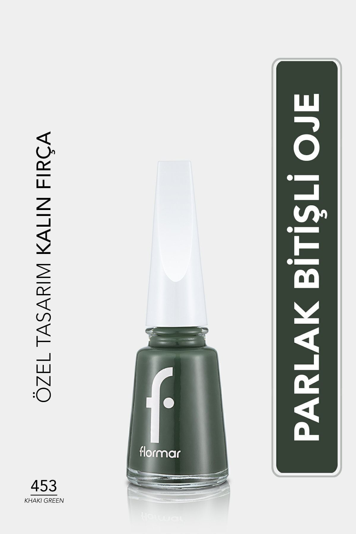 Flormar Klasik Parlak Bitişli Yüksek Pigmentli Oje -Nail Enamel- 453 Khak