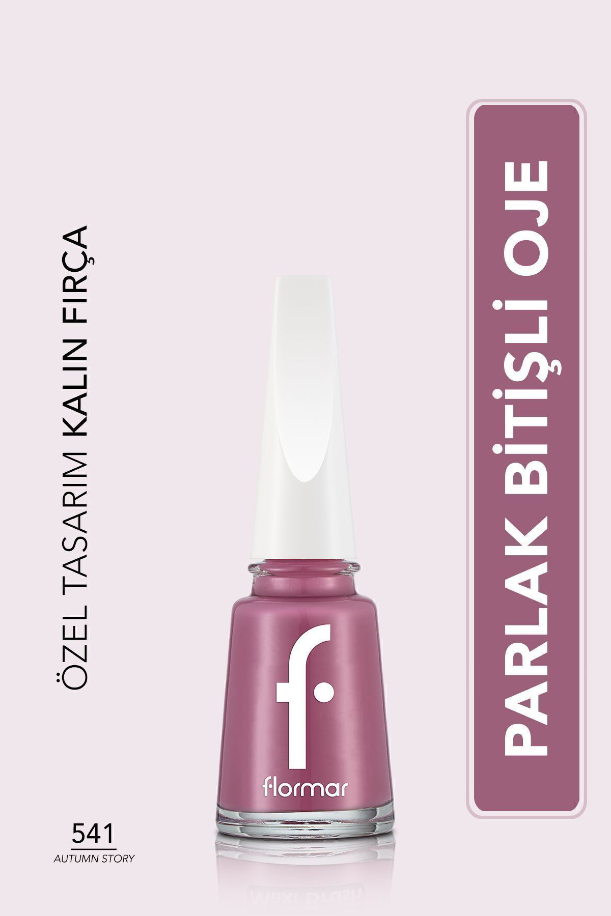 Flormar Klasik Parlak Bitişli Yüksek Pigmentli Oje - Nail Enamel -541 Aut