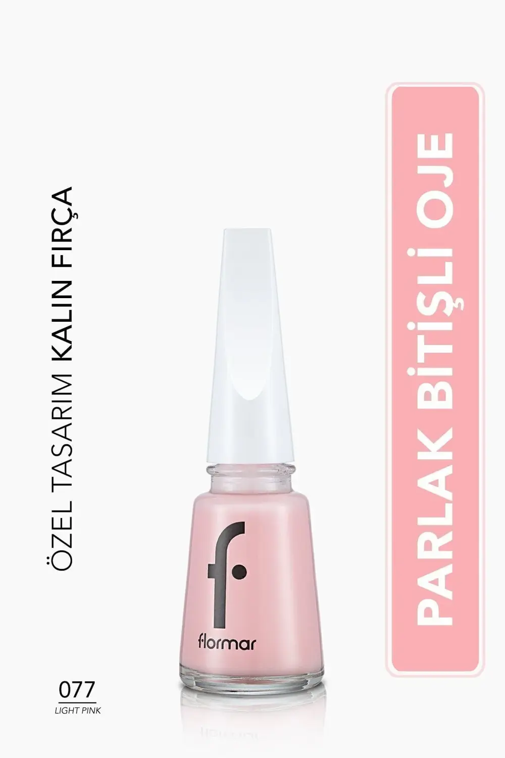 Klasik Parlak Bitişli Yüksek Pigmentli Oje-nail Enamel- 077 Lıght
