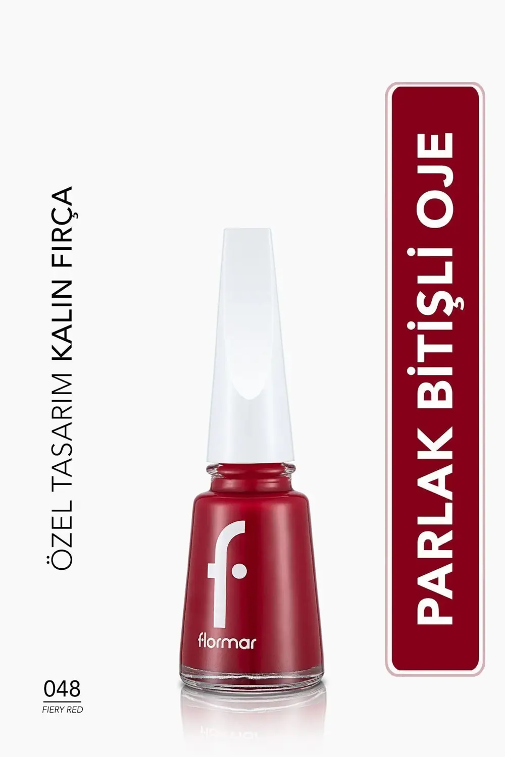 Klasik Parlak Bitişli Yüksek Pigmentli Oje - Nail Enamel- 048 Fıe