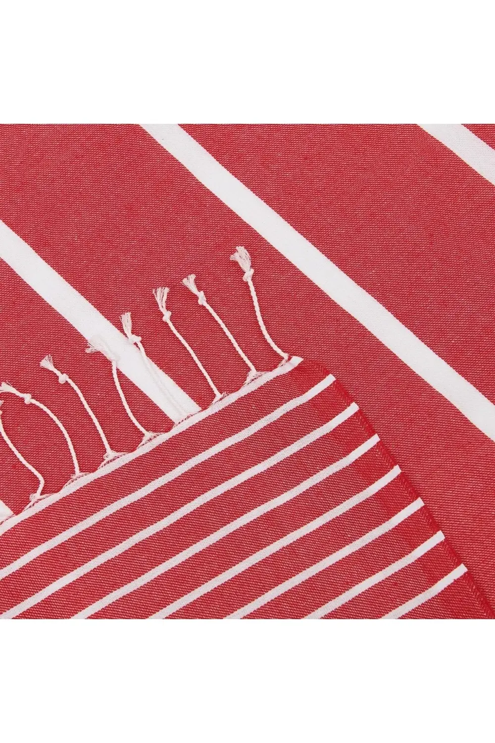 Klasik Peştamal - Kırmızı - 95x175 Cm