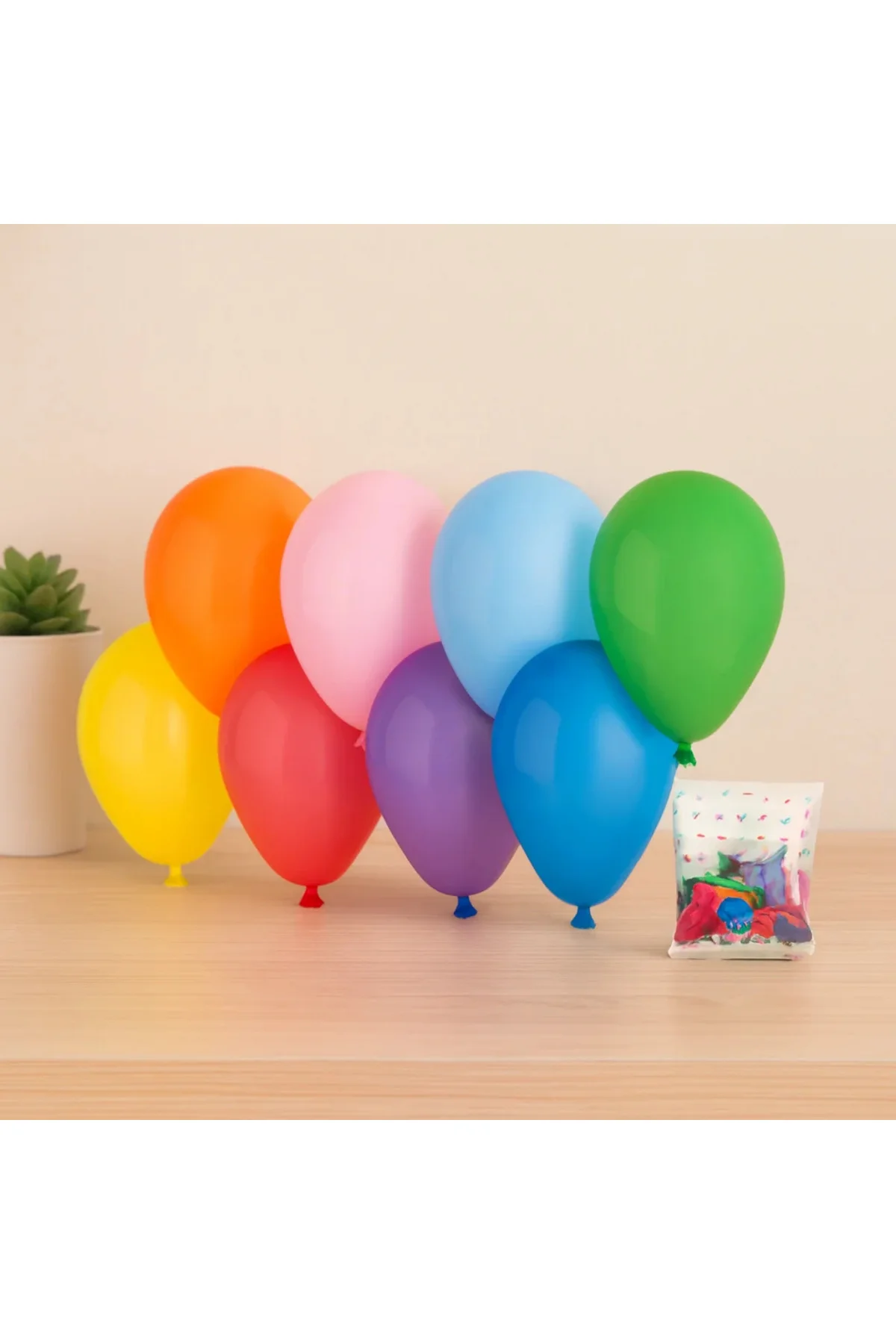 Klasik Renkli Lateks Balon 7'' (19 cm) 100'lü