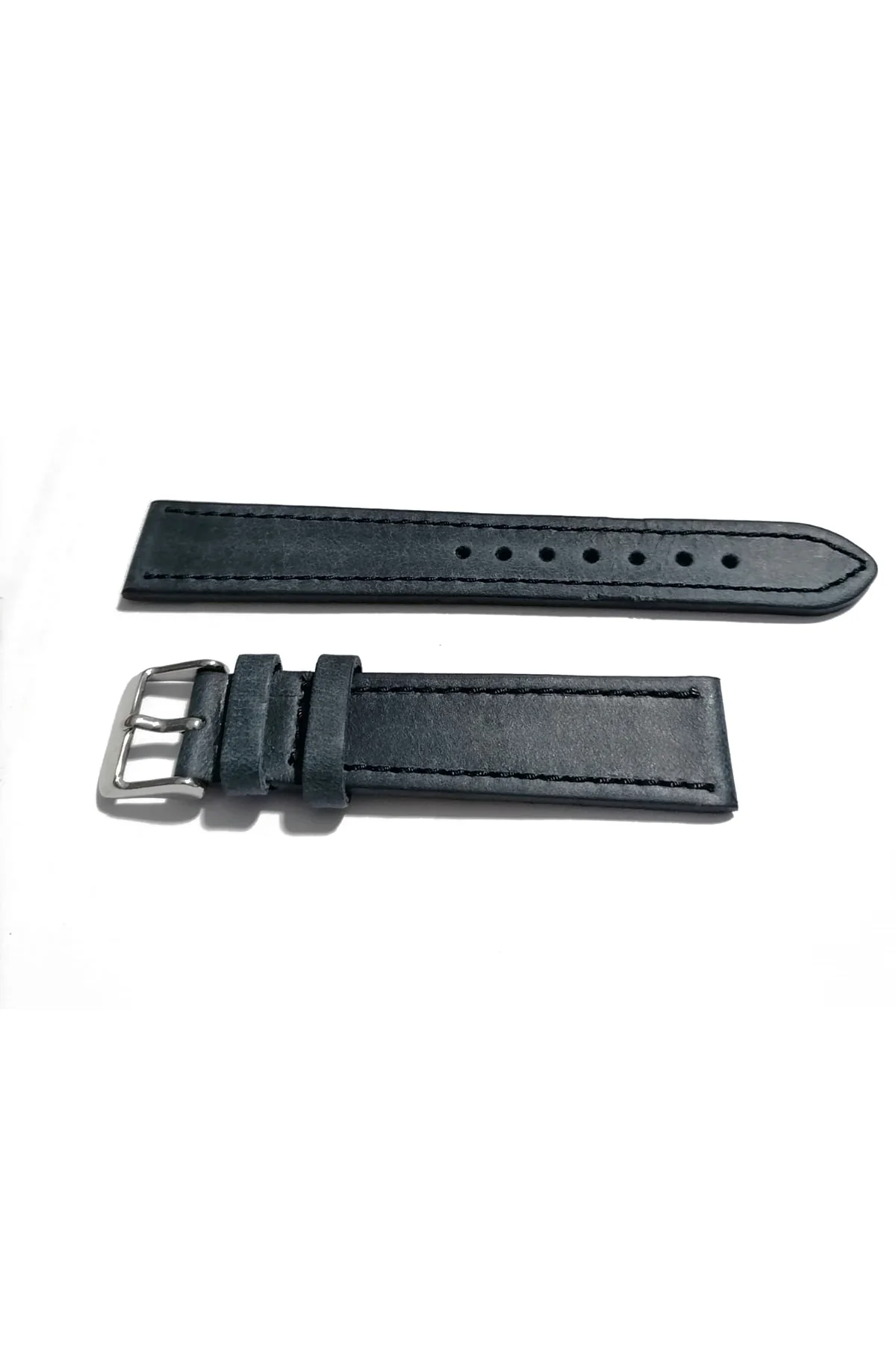 Klasik Saat Deri Kordon Saat Kayışı KOYU Mavi 18 mm (378 )