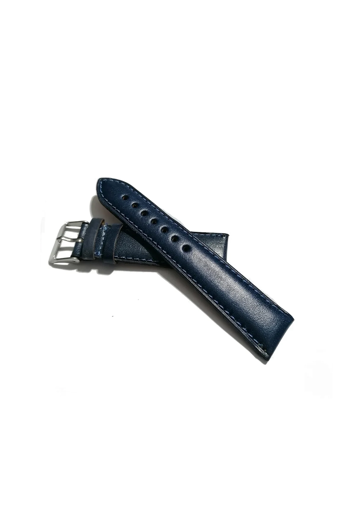 Klasik Saat Deri Kordon Saat Kayışı Mavi 22 mm (383 )